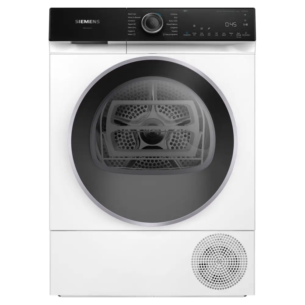 Siemens IQ-500 WQ46H2D9GB 9Kg Heat Pump Tumble Dryer - White