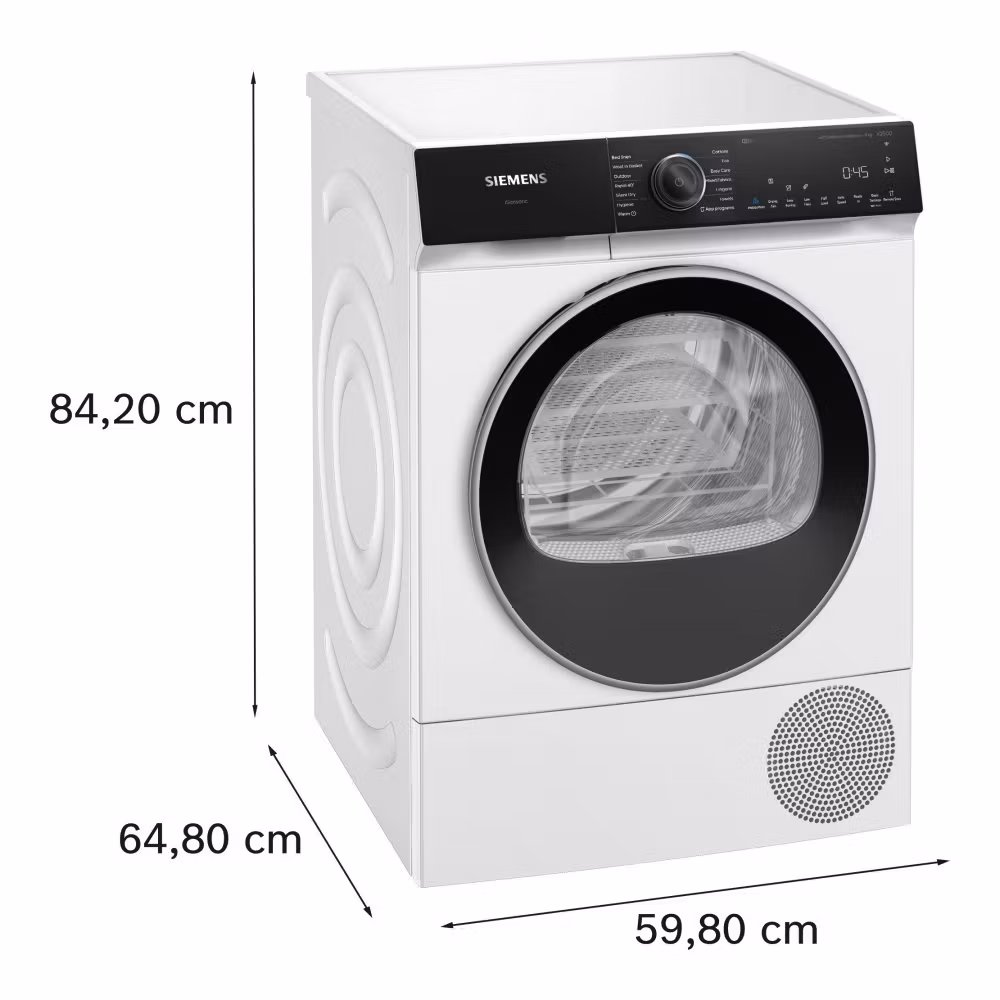 Siemens IQ-500 WQ46H2D9GB 9Kg Heat Pump Tumble Dryer - White - Image 2