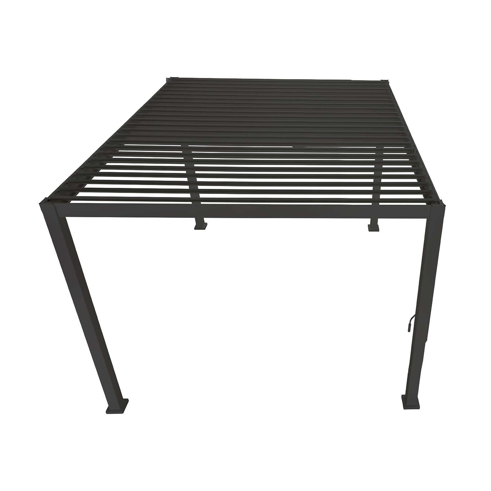 Nova <br> Titan Aluminium Pergola - 4m x 3m Rectangular - Grey - Image 2