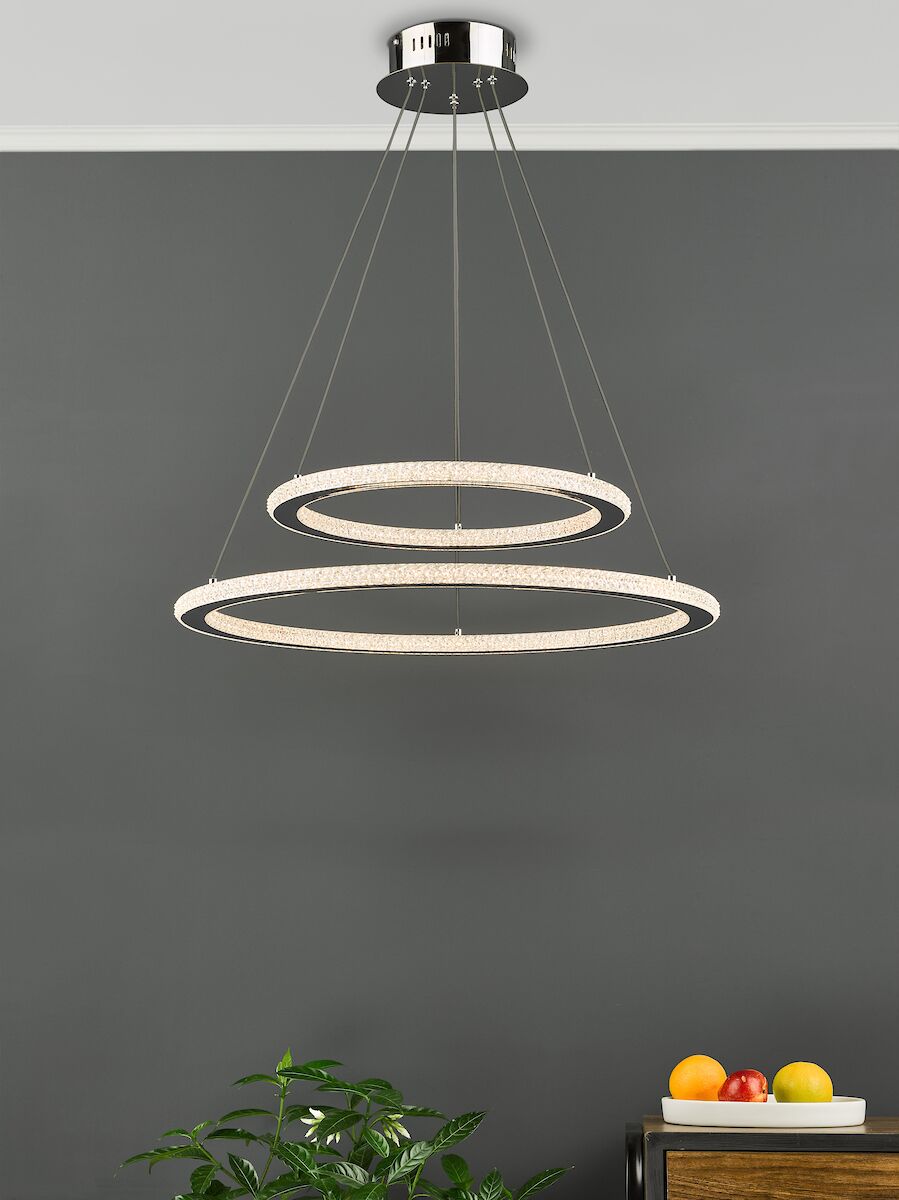Orion 2 Ring Pendant Polished Chrome LED<br>Polished Chrome - Image 10