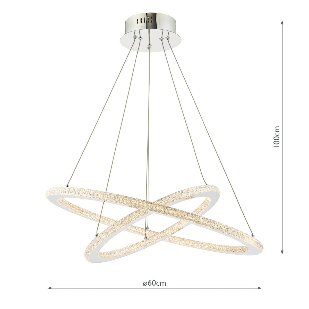Orion 2 Ring Pendant Polished Chrome LED<br>Polished Chrome - Image 12
