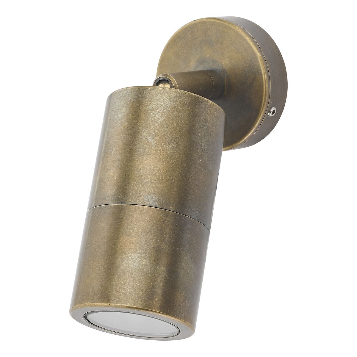Ortega Outdoor Single Spotlight Natural Brass IP65<br>Aged Brass - Image 2