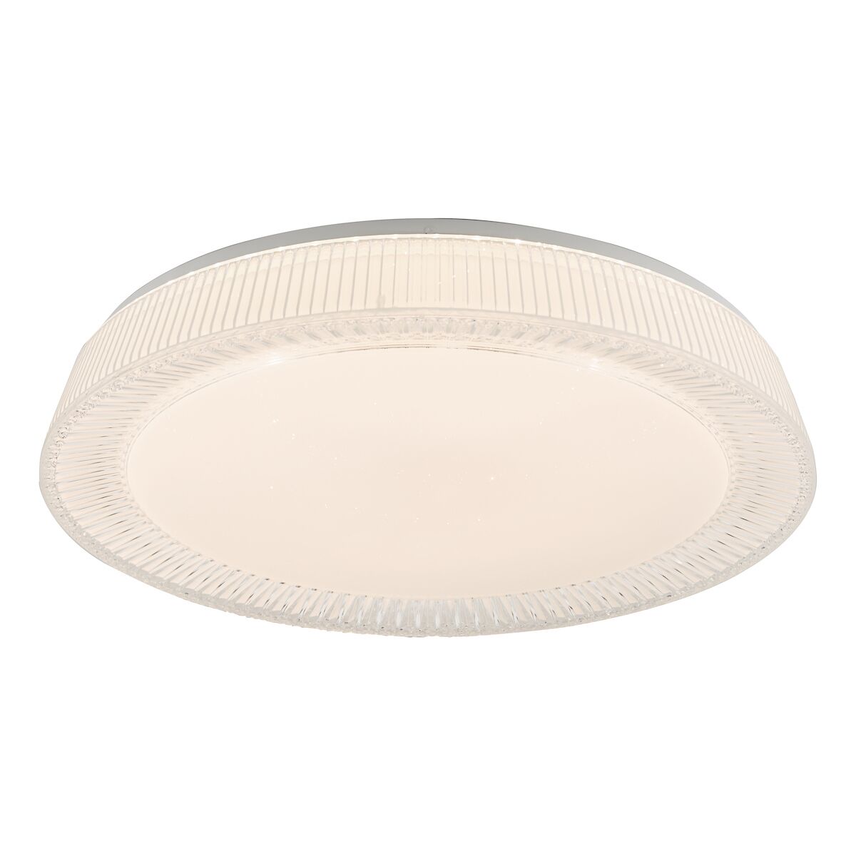 Udell Flush Faceted Acrylic LED<br>Clear
