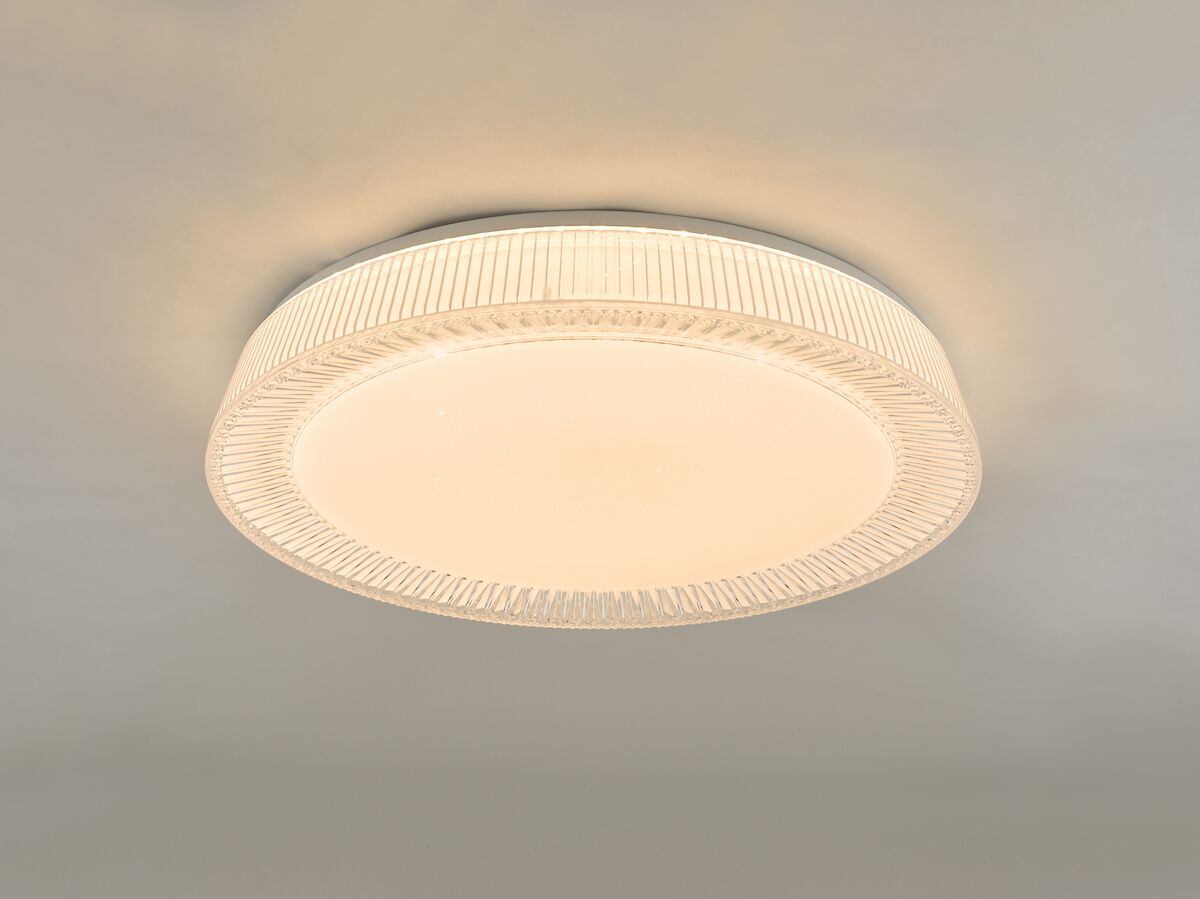 Udell Flush Faceted Acrylic LED<br>Clear - Image 3