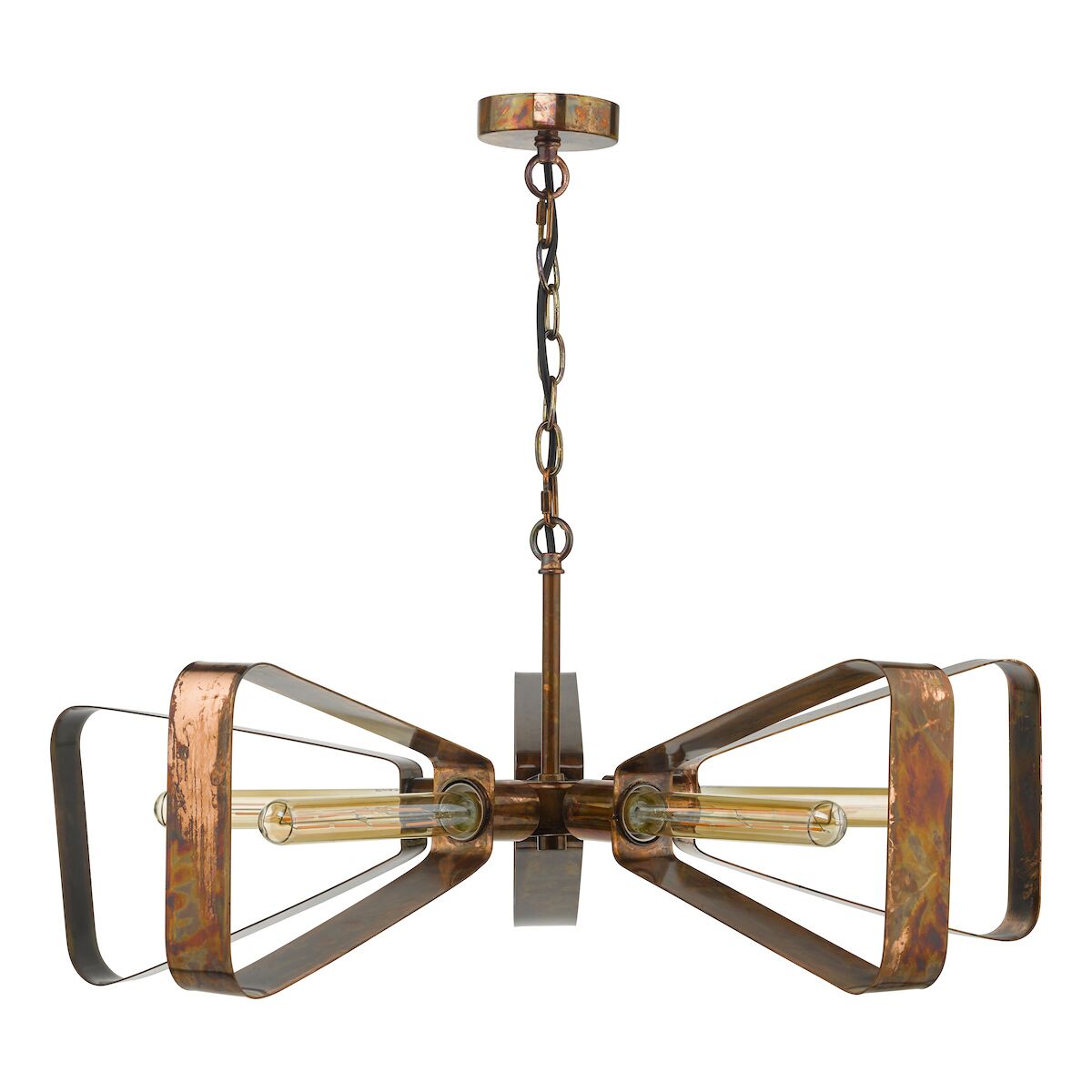 Yavanna Industrial 5 Light Pendant Oiled Copper<br>Mottled Copper - Image 2