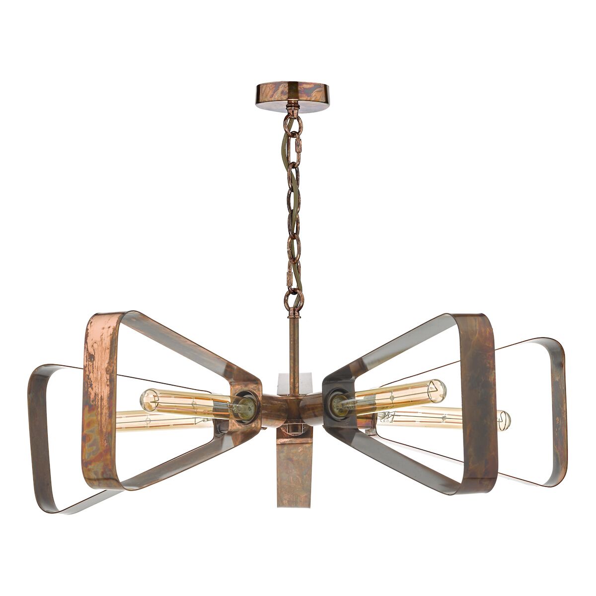Yavanna Industrial 5 Light Pendant Oiled Copper<br>Mottled Copper - Image 3