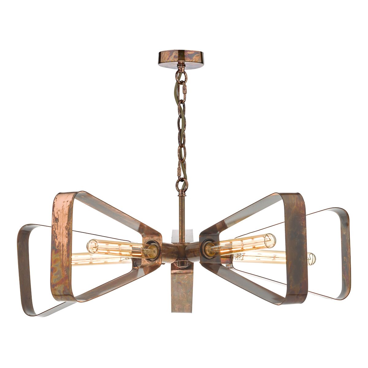 Yavanna Industrial 5 Light Pendant Oiled Copper<br>Mottled Copper - Image 4