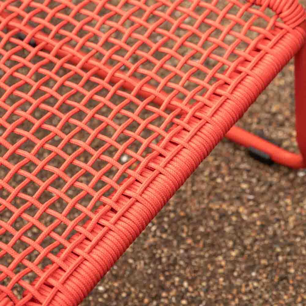 Tripoli Lounge Chair with Footstool Orange - Image 2