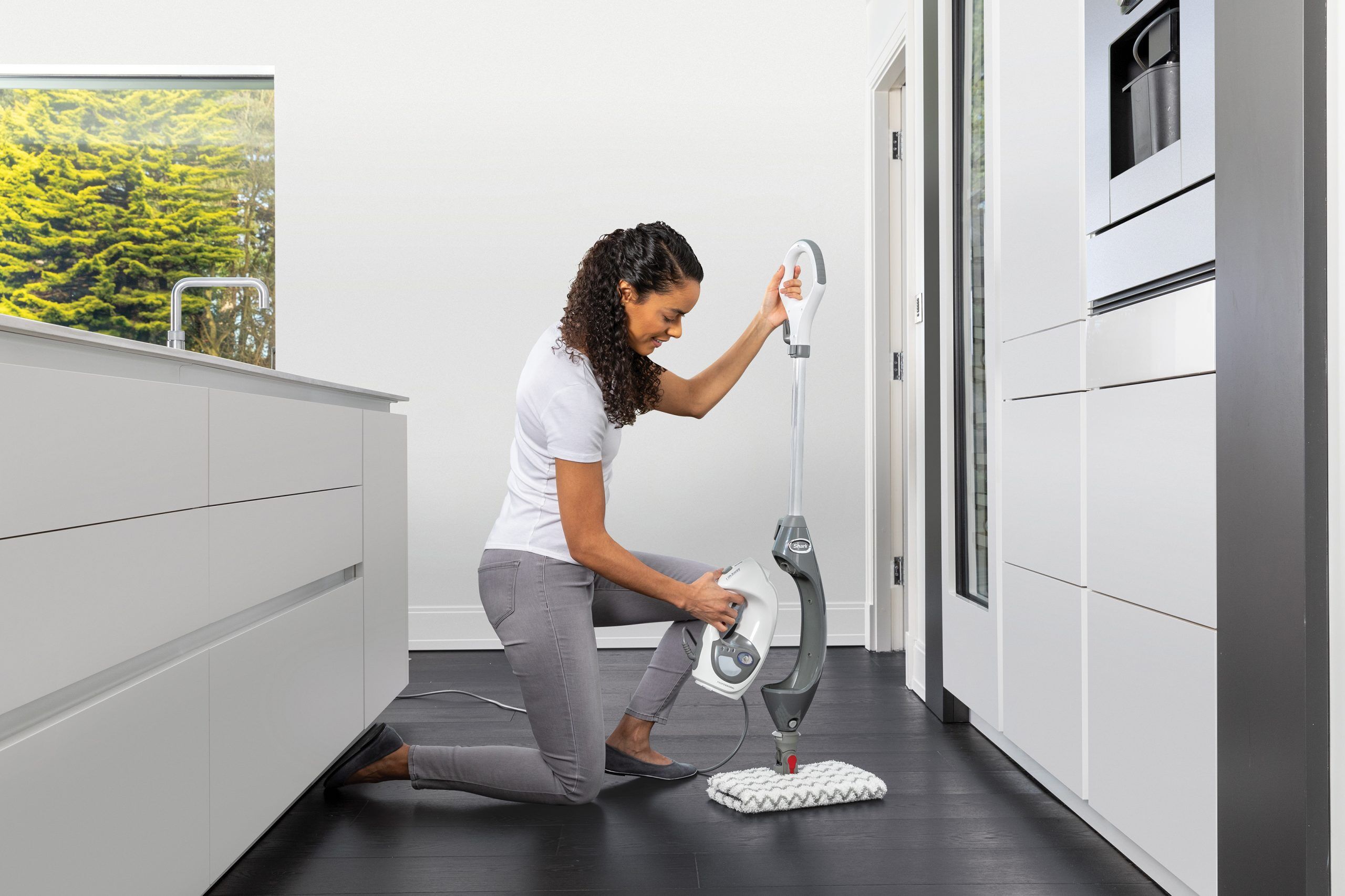 Shark S6005UK Floor + Handheld Steam Cleaner - Shark Steel Grey - Image 4