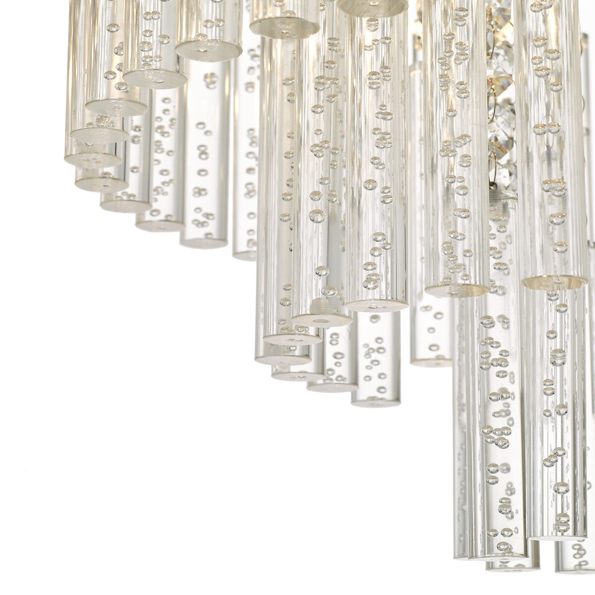Paulita Bathroom 5 Light Flush Polished Chrome Glass IP44<br>Polished Chrome - Image 3