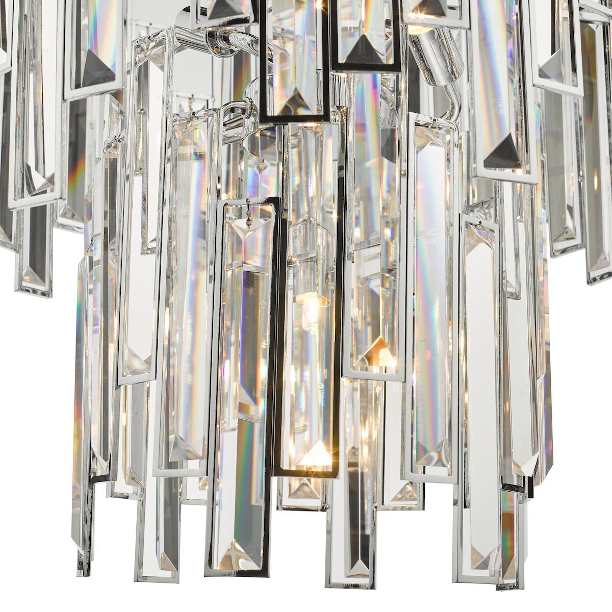Penelope 6 Light Pendant Polished Chrome Clear Crystal<br>Polished Nickel - Image 3