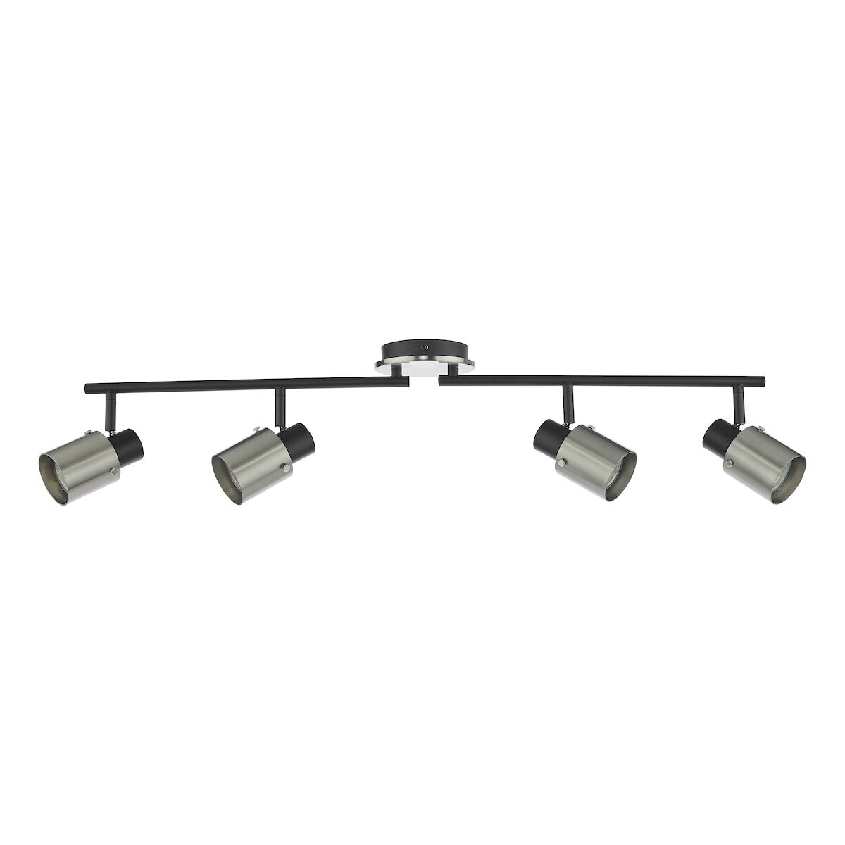 Ryan 4 Light Bar Spotlight Brushed Nickel Matt Black<br>Brushed Nickel - Image 2