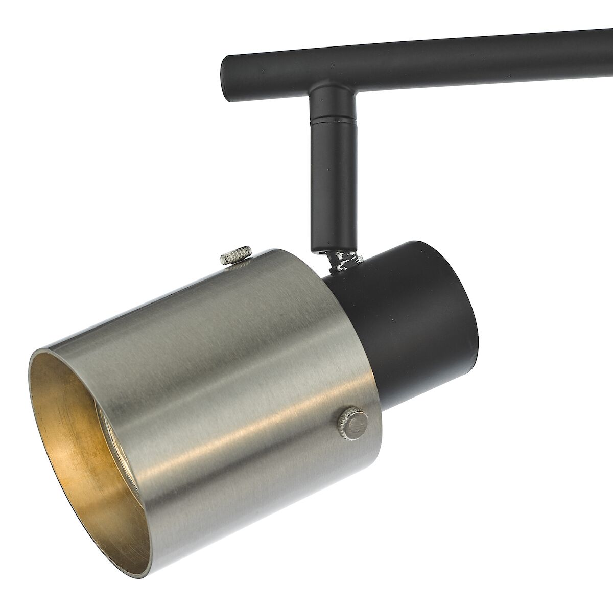 Ryan 4 Light Bar Spotlight Brushed Nickel Matt Black<br>Brushed Nickel - Image 3