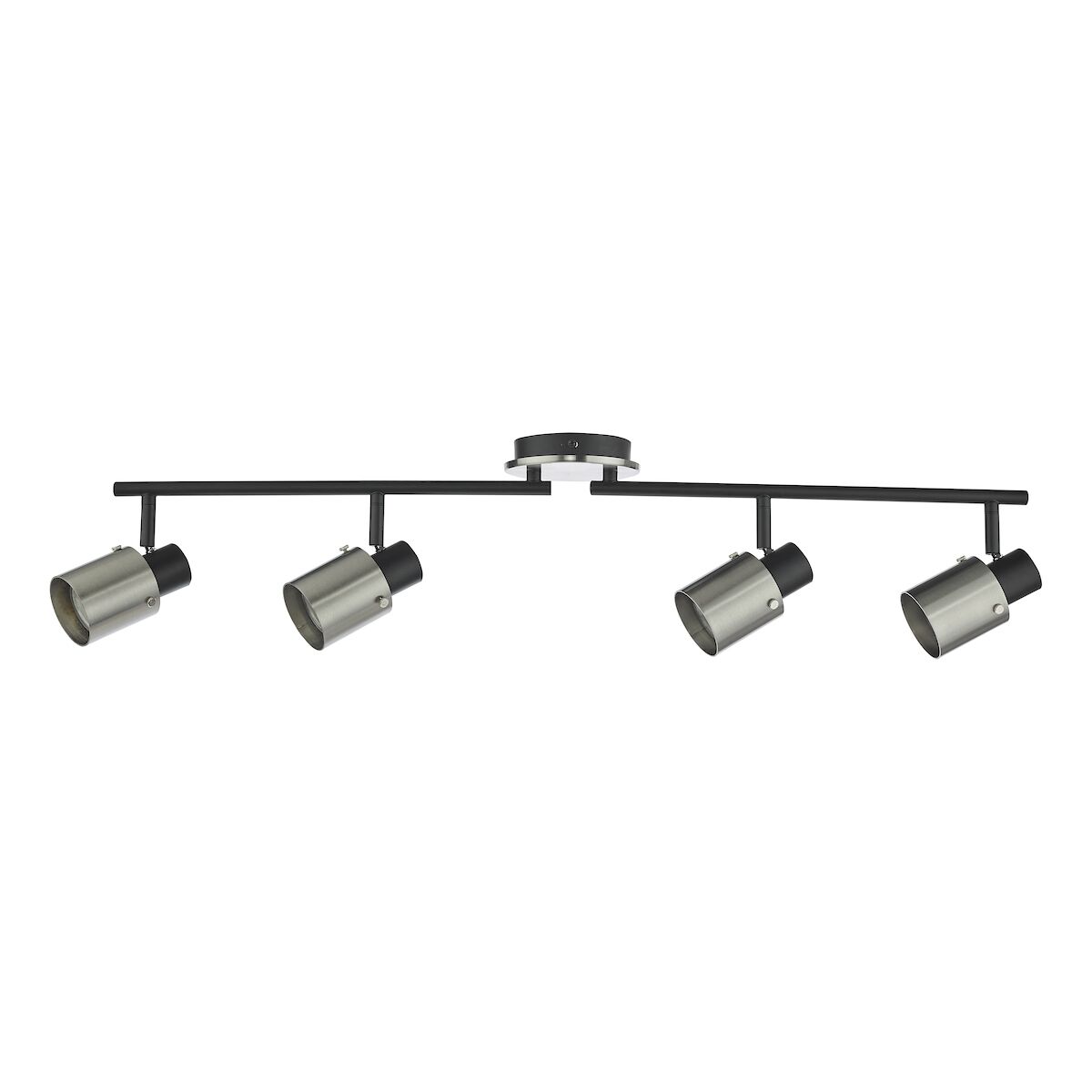 Ryan 4 Light Bar Spotlight Brushed Nickel Matt Black<br>Brushed Nickel - Image 5
