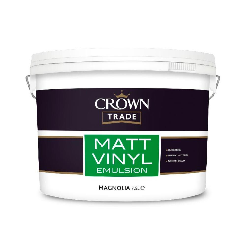 Crown Trade Vinyl Matt Emulsion - Magnolia 7.5L - Image 3
