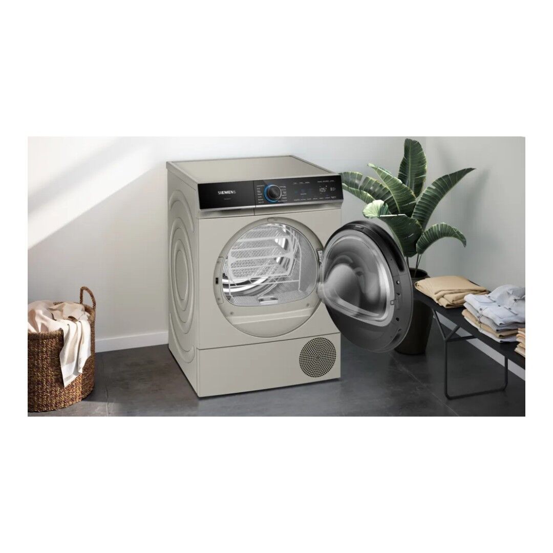 Siemens WQ46B2CXGB iQ700 9kg Heat Pump Tumble Dryer - Silver - Image 4