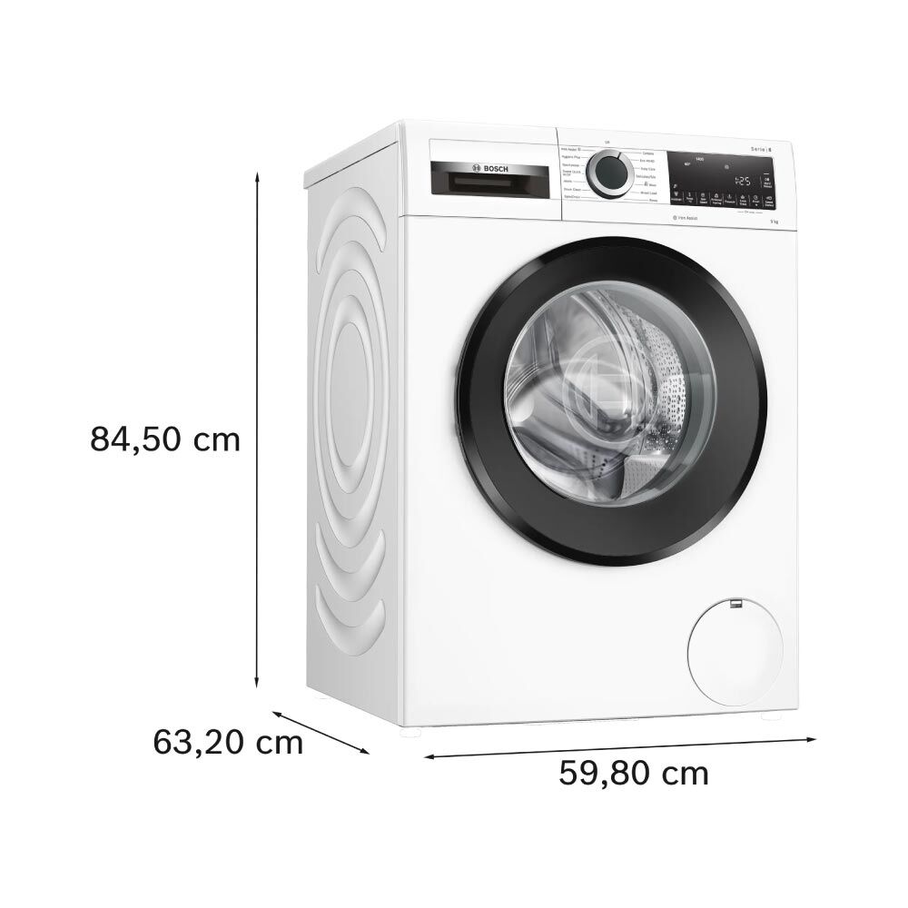 Bosch WGG24400GB 9kg 1400 Spin Washing Machine - White - Image 5
