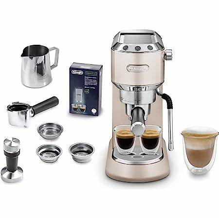 De'Longhi Dedica Arte EC885.BG Espresso Coffee Machine - Beige - Image 3