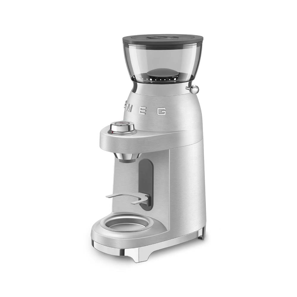 Smeg CGF02SSUK Mini Pro Coffee Grinder in Stainless Steel - Image 2