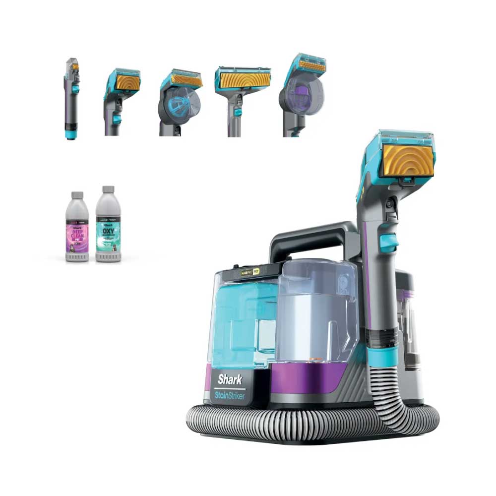 Shark PX250UKT StainStriker HairPro Pet Stain & Spot Cleaner - Dark Silver & Force Fuchsia - Image 2