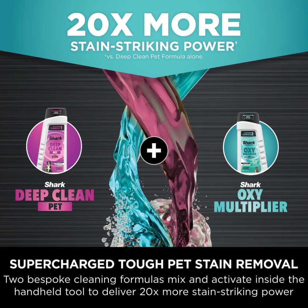 Shark PX250UKT StainStriker HairPro Pet Stain & Spot Cleaner - Dark Silver & Force Fuchsia - Image 3
