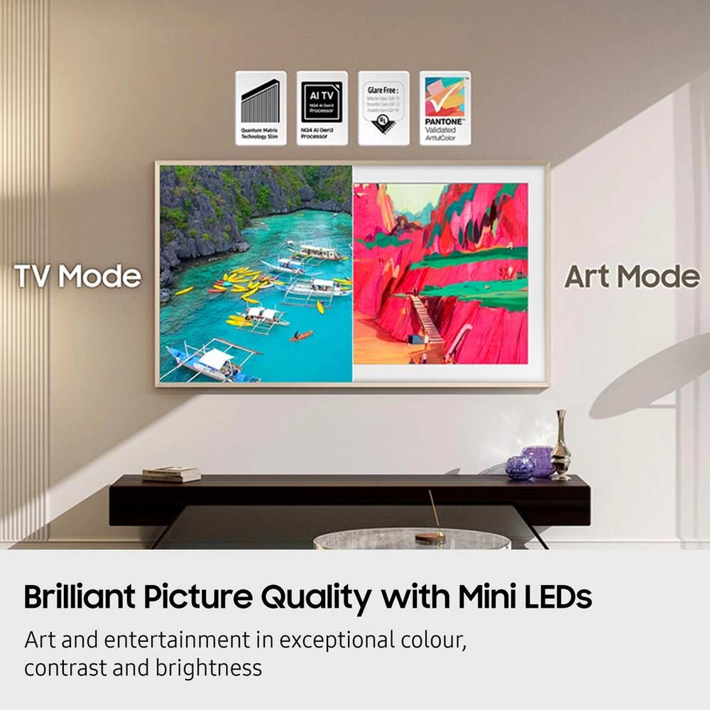 Samsung QE75LS03FWUXXU 75" Neo QLED The Frame Pro TV (2025) - Image 4