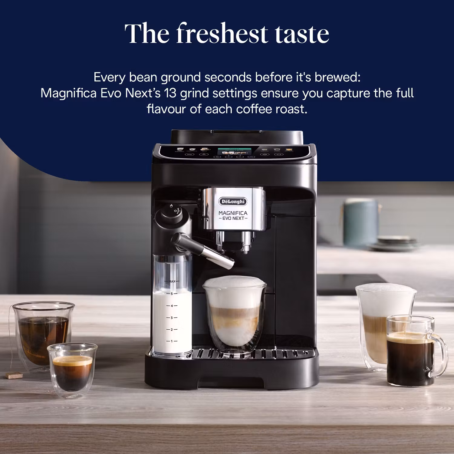 Delonghi ECAM310.60.B Magnifica Evo Next Bean to Cup Coffee Machine – BLACK - Image 9