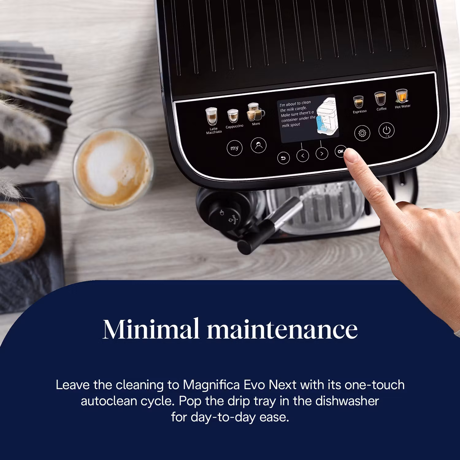 Delonghi ECAM310.60.B Magnifica Evo Next Bean to Cup Coffee Machine – BLACK - Image 4