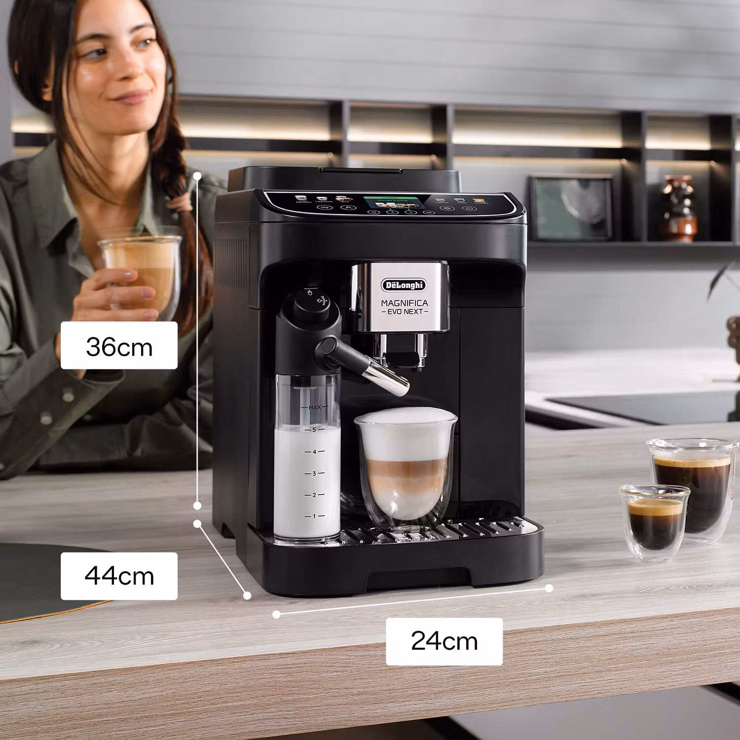 Delonghi ECAM310.60.B Magnifica Evo Next Bean to Cup Coffee Machine – BLACK - Image 2