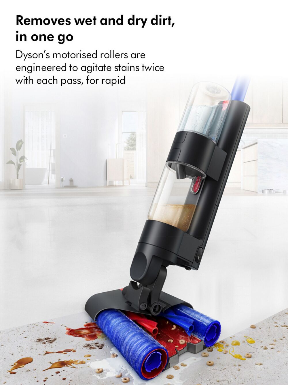 Dyson WASHG1 Hard Floor Cleaner - 35 Minutes Run Time - Black/Blue