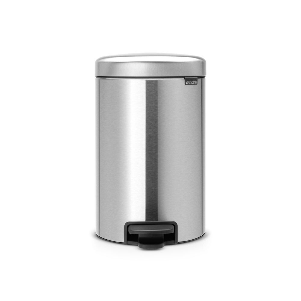 Brabantia NewIcon Pedal Bin 12L Matt Steel (Fingerprint-proof)