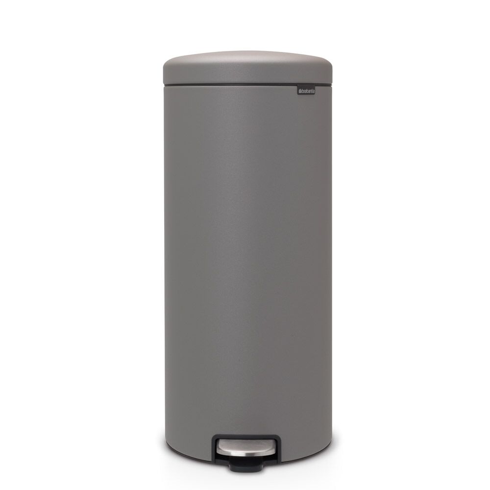 Brabantia NewIcon Pedal Bin 30L Mineral Concrete Grey