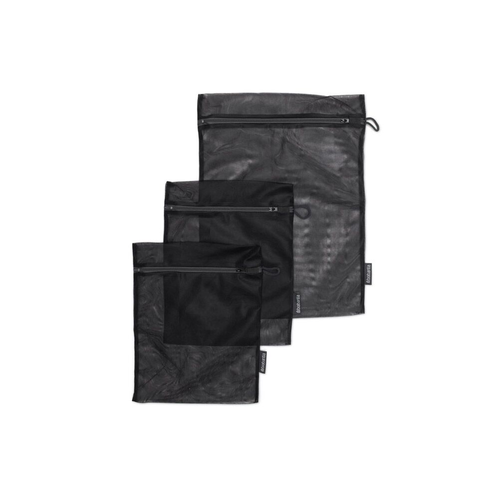 Brabantia Wash Bags Set Of 3 Black