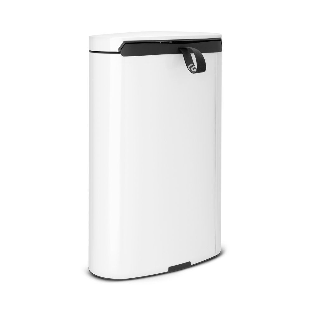 Brabantia FlatBack Pedal Bin 40L White - Image 3