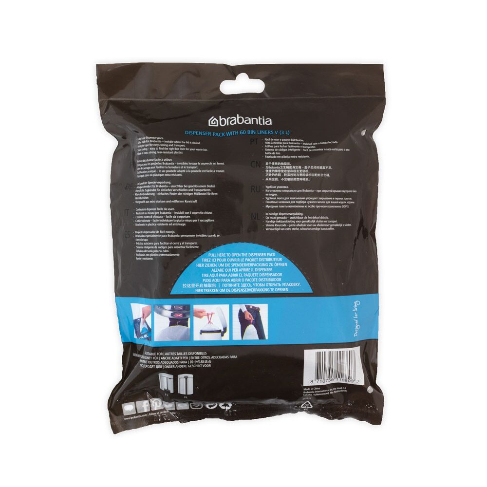 Brabantia 60 PerfectFit Bin Liners (V) 3L - Image 2