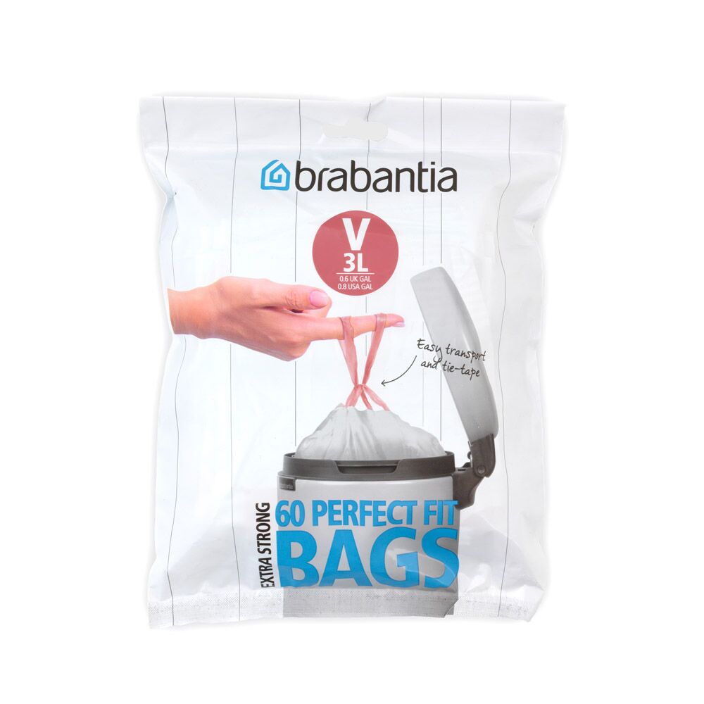 Brabantia 60 PerfectFit Bin Liners (V) 3L