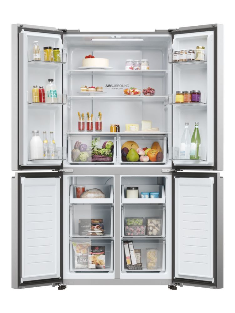 Haier HCR3818ENMM 83.3cm Total No Frost Multi Door Fridge Freezer - Inox - Image 2
