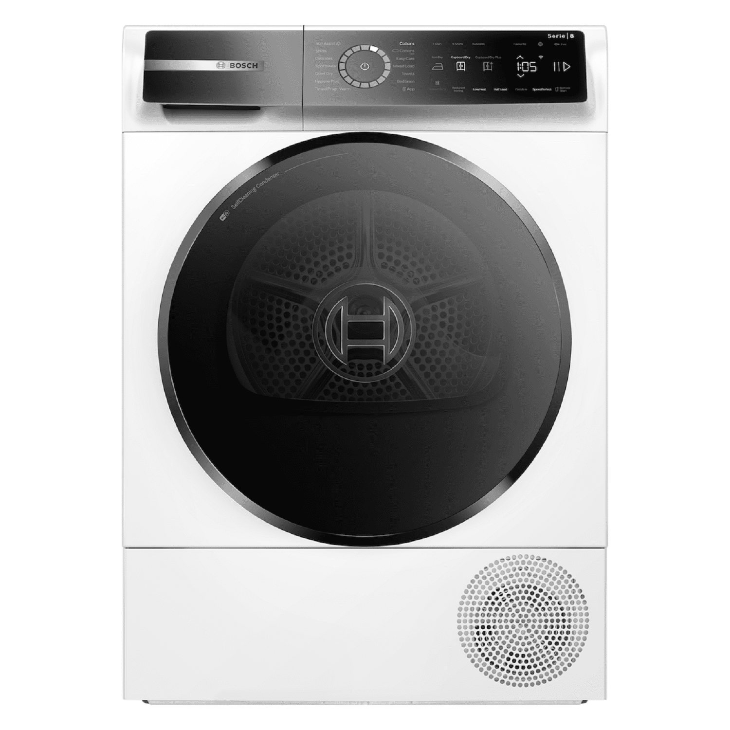 Bosch Series 8 WQB246C9GB 9kg Heat Pump Tumble Dryer - White