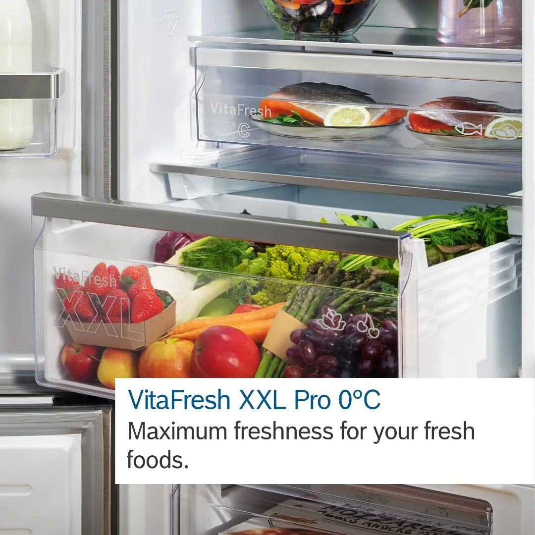 Bosch Series 4 KGN392LBFG 203cm High 70/30 Frost Free Fridge Freezer - Silver - Image 5