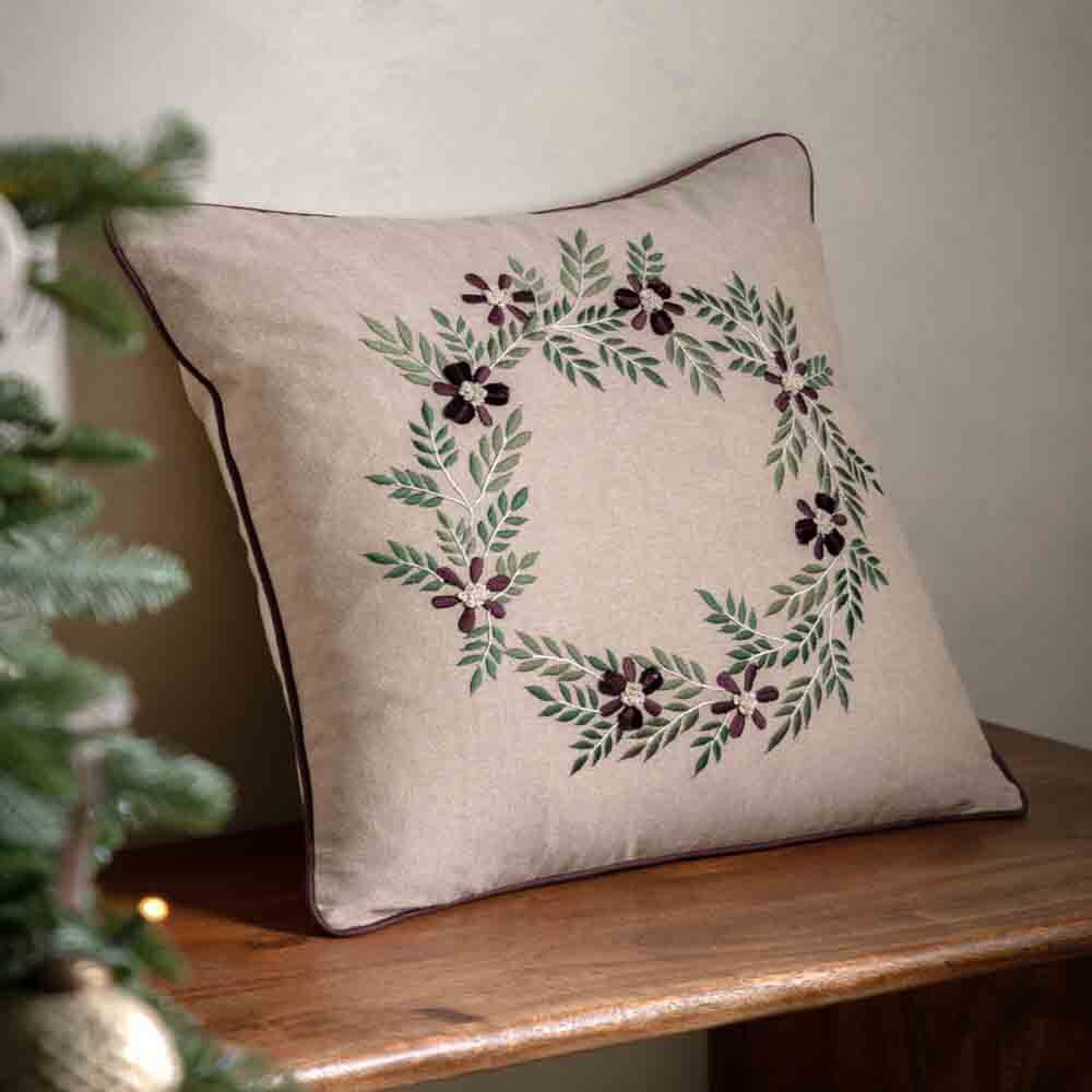 Windsor Wine Merry Xmas Cushion - Poly Filled - Image 2