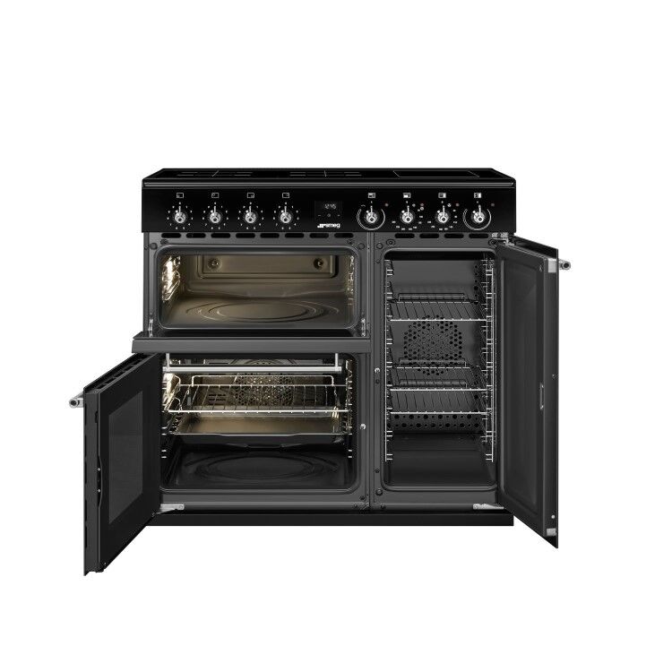 Smeg Concert CX93IMBL 90cm Electric Range Cooker with Induction Hob - Black - Image 4